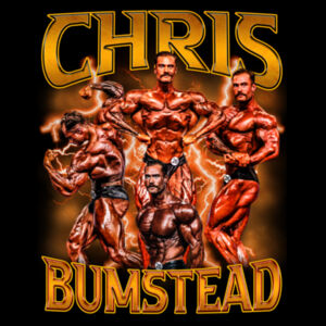 Mens Oversized Heavy Weight Tee - Chris Bumbstead Amber Graphic Design