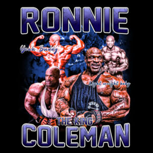 Mens Tank - Ronnie Coleman Graphic Blue Design
