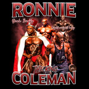 Mens Oversized Heavy Weight Tee - Ronnie Coleman Graphic Red Design
