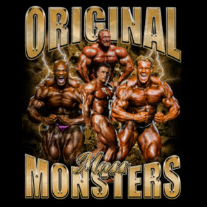 Mens Oversized Heavy Weight Tee - Original Mass Monsters  Design