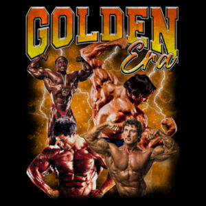 Mens Oversized Heavy Weight Tee -Golden Era  Design