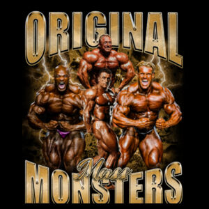 Womens Oversized Heavy Weight Crew - Original Mass Monsters  Design