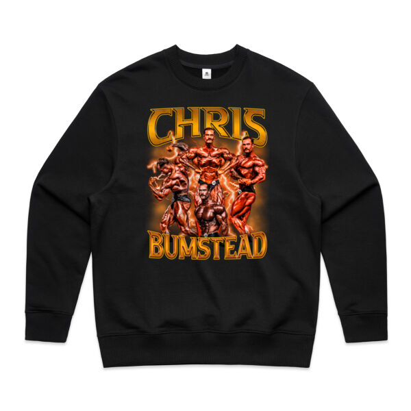 Mens Oversized Heavy Weight Crew - Chris Bumbstead Amber Graphic Thumbnail