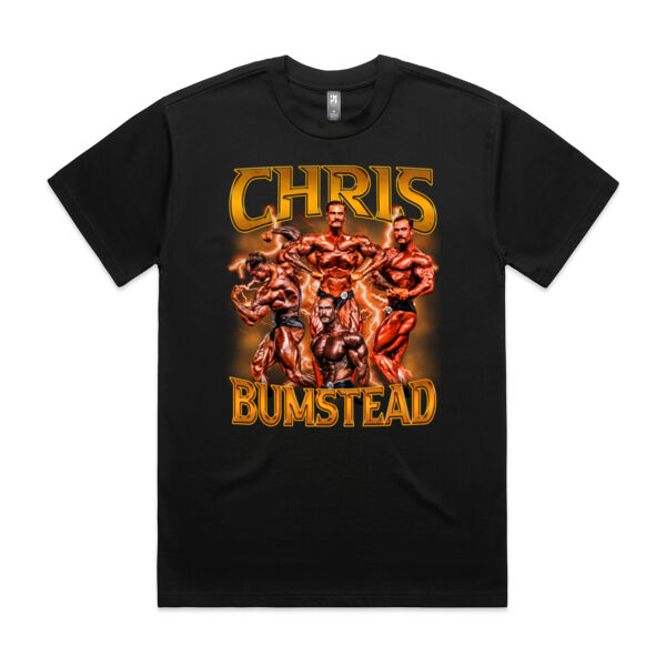 Mens Oversized Heavy Weight Tee - Chris Bumbstead Amber Graphic Thumbnail