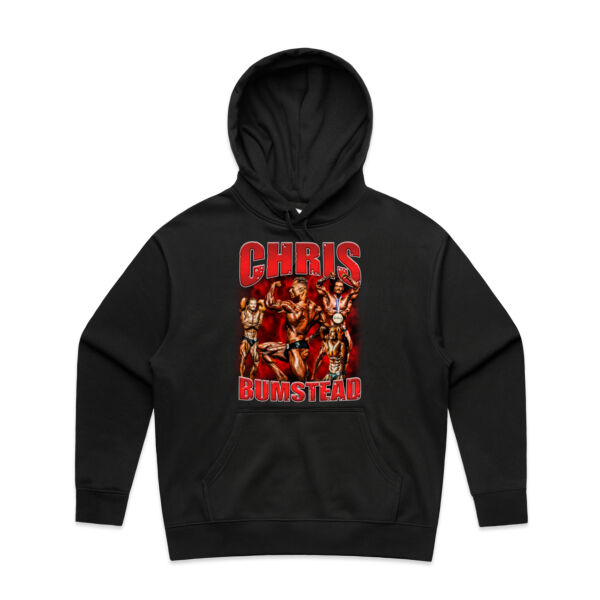 Chris Bumbstead Red Graphic - Womens Heavy Hood Thumbnail
