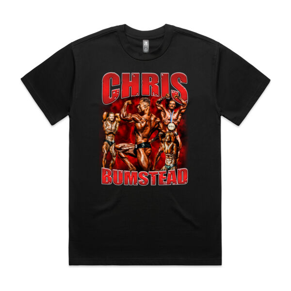 Mens Oversized Heavy Weight Tee - Chris Bumbstead Red Graphic  Thumbnail