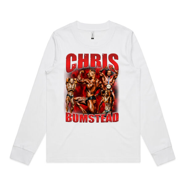 Womens Longsleeve - Chris Bumbstead Red Graphic Thumbnail