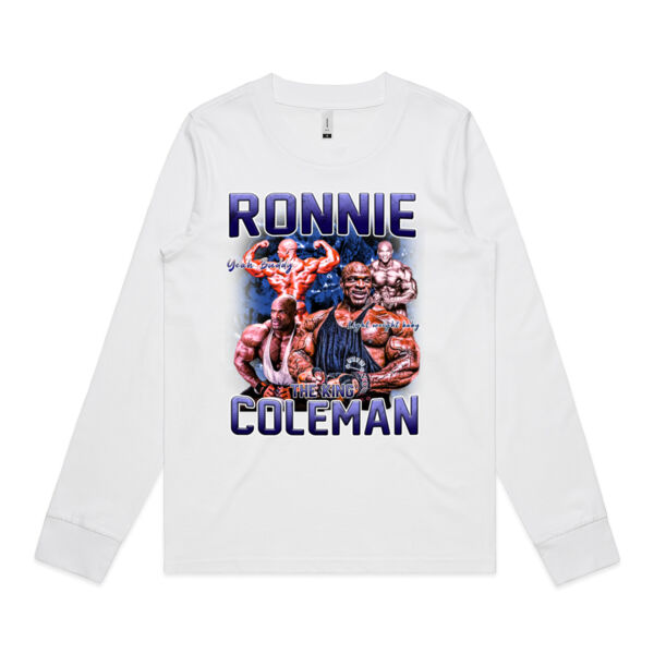 Womens Long Sleeve - Ronnie Coleman Graphic Blue Thumbnail
