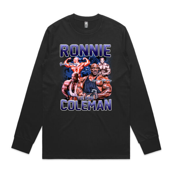 Mens Longsleeve - Ronnie Coleman Graphic Blue Thumbnail