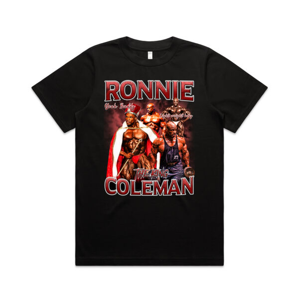 Womens Oversized Heavy Weight Tee - Ronnie Coleman Graphic Red Thumbnail