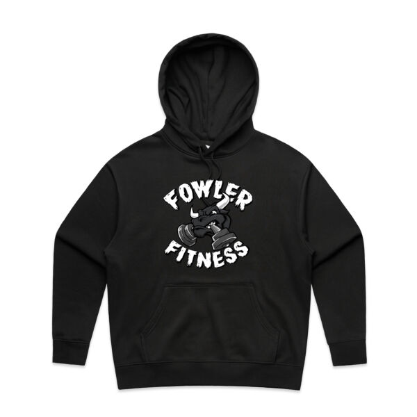 Womens Oversized Heavy Weight Hood - Bull Graphic Thumbnail