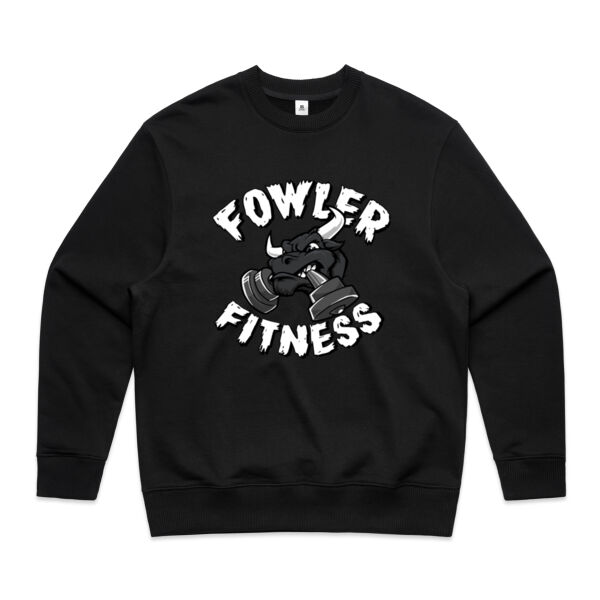 Mens Oversized Heavy Weight Crew - Bull Graphic Thumbnail