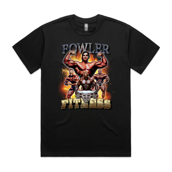 Mens Oversized Heavy Weight Tee - Fowler Fitness Graphic  Thumbnail