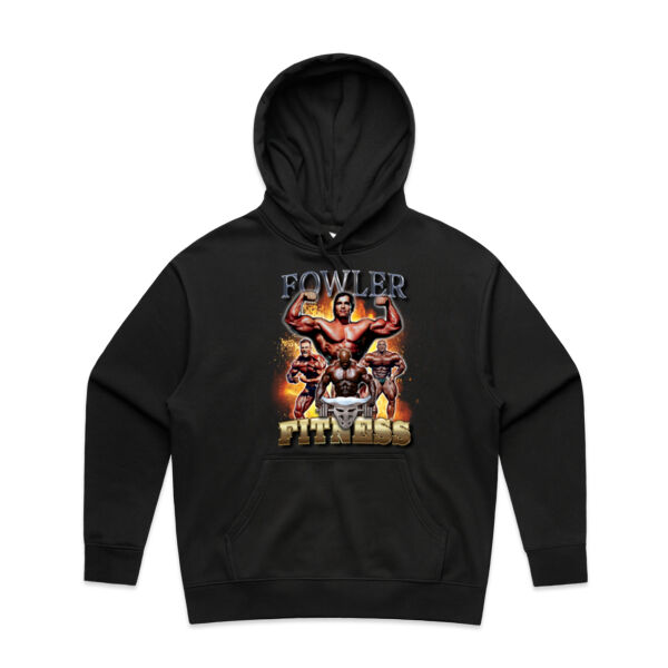 Womens Oversized Heavy Weight Hood - Fowler Fitness Graphic  Thumbnail