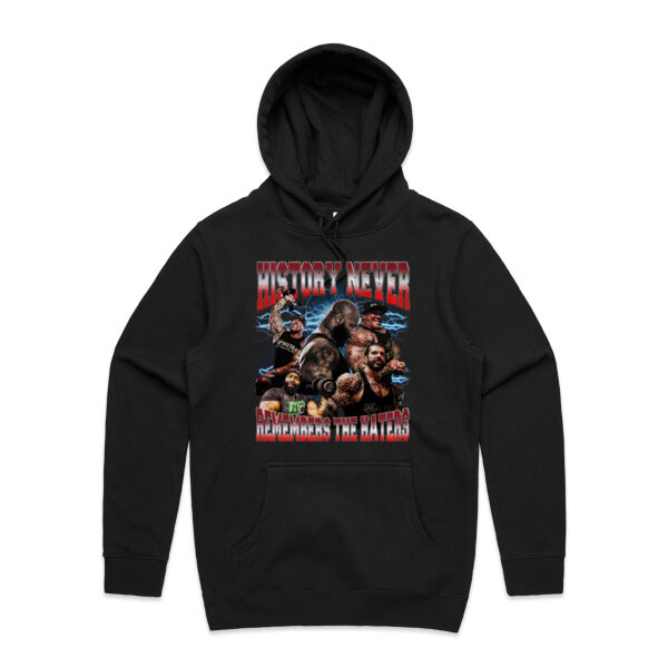 Mens Hoodie - History Never Remembers The Haters  Thumbnail