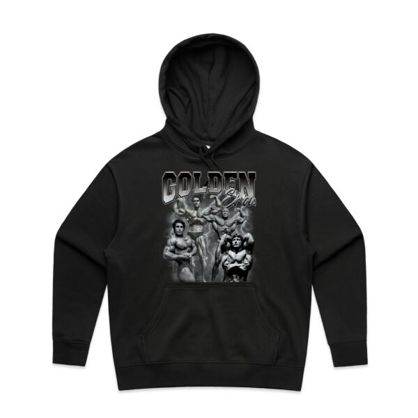 Womens Oversized Heavy Weight Hood - B & W Golden Era  Thumbnail