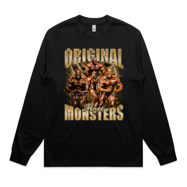 Mens Oversized Heavy Weight Longsleeve - Original Mass Monsters  Thumbnail